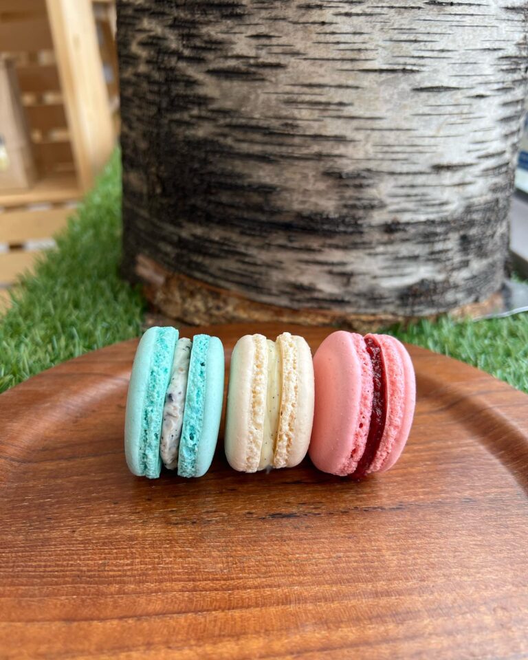 Macarons colorés